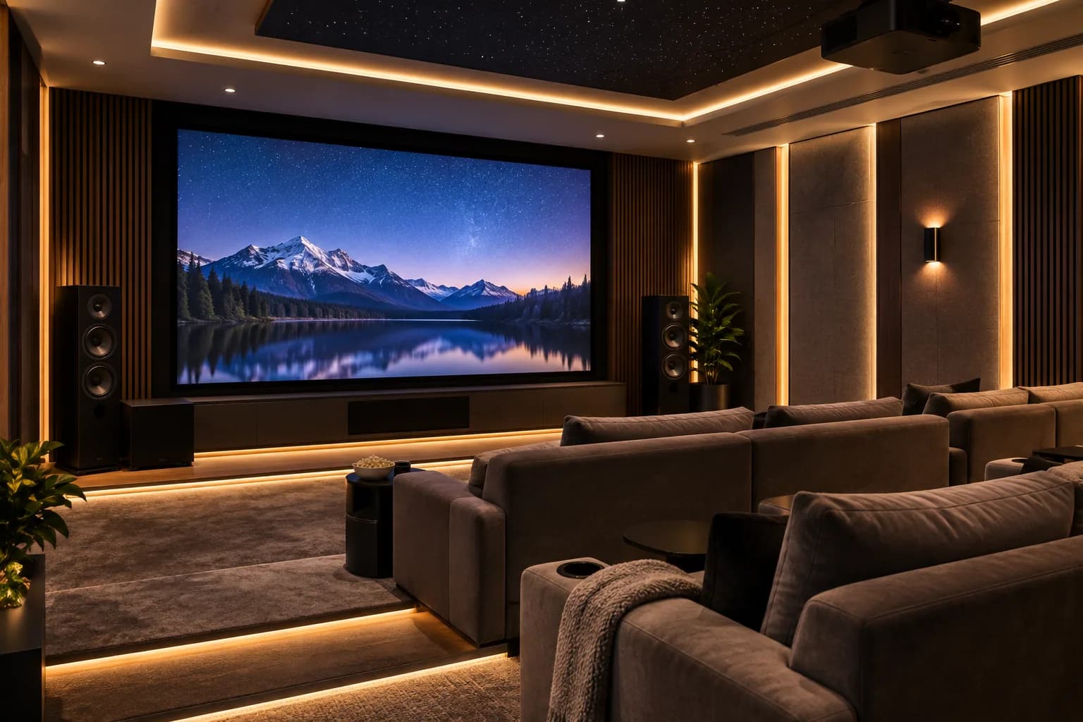 Home Theatre — representative visual (illustrative scene, not a project photograph)