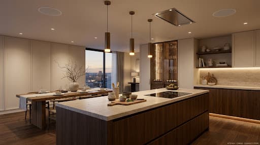 Kitchen + Dining interior — Sonance Visual Performance VP66R