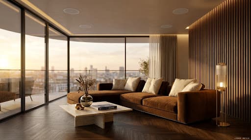 Lounge interior — KEF Ci-R Reference in-ceiling