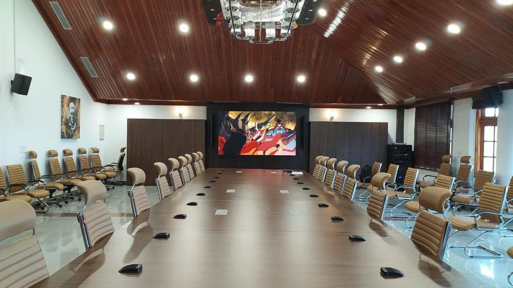Conference Room, Chief Minister's Residential Complex, Kohima — installed system, working room view