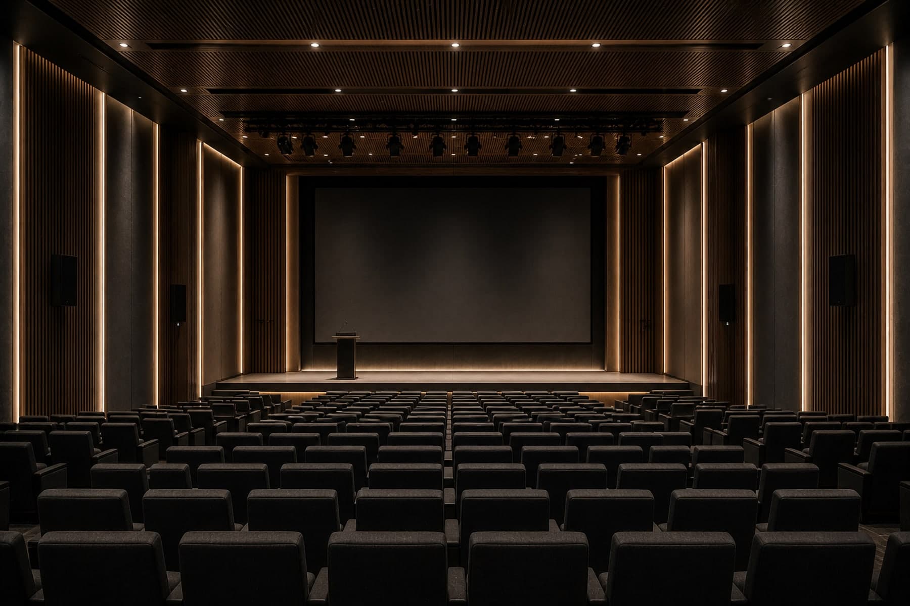 Auditoriums & Boardrooms — premium installation context