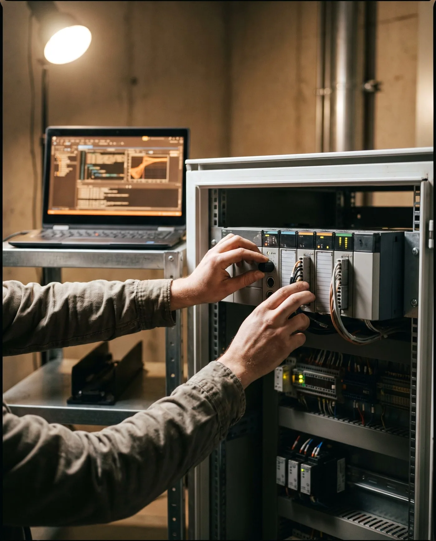 Illustrative BMS technology environment — a conceptual scene, not a TechnoGuru project photograph.