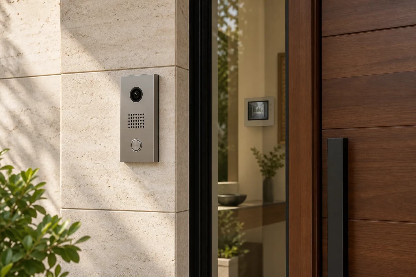 Intercom & Video Door Phone — representative visual (illustrative scene, not a project photograph)