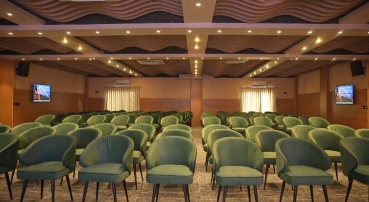 Taraghar auditorium hall with Sony 4K displays and JBL ceiling speakers