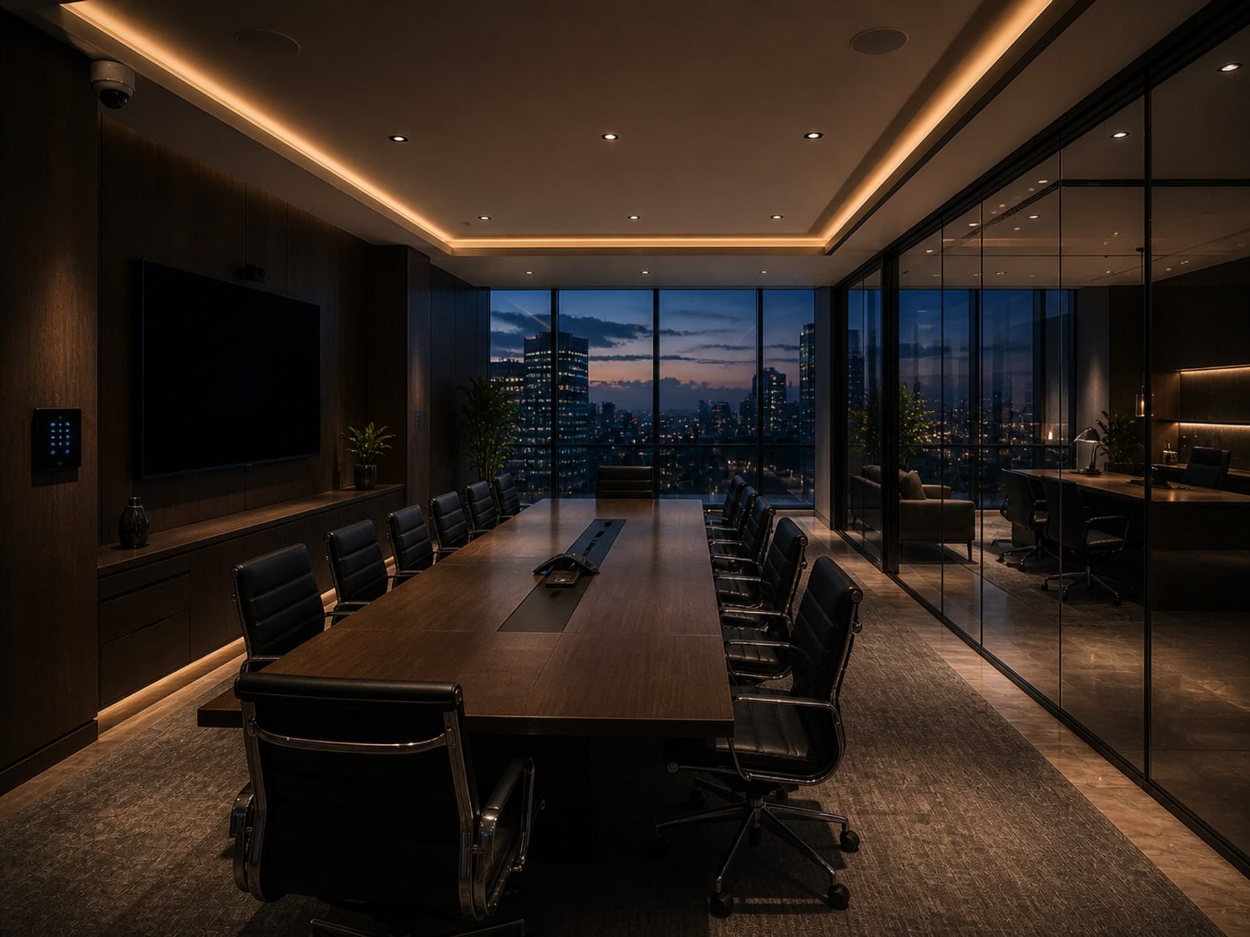 Commercial & Corporate — premium installation context.